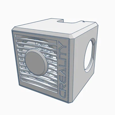 Creality Ender 3 v2 - Clean Shroud (Fan 40x20mm & 4010 Blower zin)