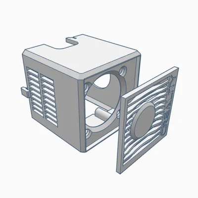 Creality Ender 3 v2 - Clean Shroud (Fan 40x20mm & 4010 Blower zin)