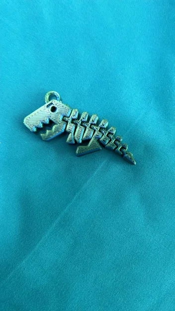 Mô hình khủng long Flexi-Rex kèm móc khóa in 3D cực linh hoạt - Image 1