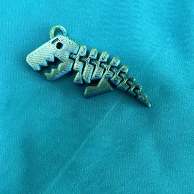 Mô hình khủng long Flexi-Rex kèm móc khóa in 3D cực linh hoạt