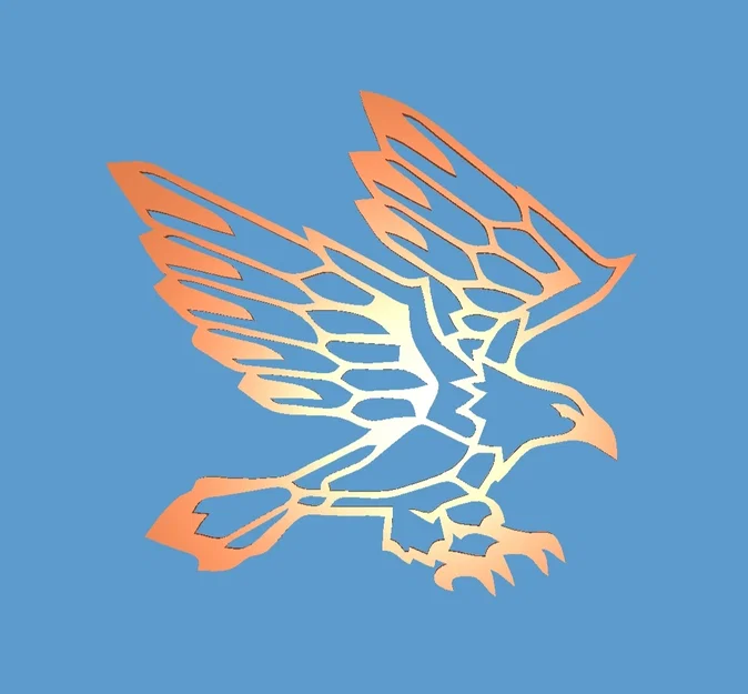 Mô hình đại bàng hình học (Eagel Geometric Aguila) in 3D trang trí - Image 2