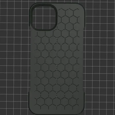 Ốp lưng iPhone 13 lưới tổ ong - File in 3D cực chất
