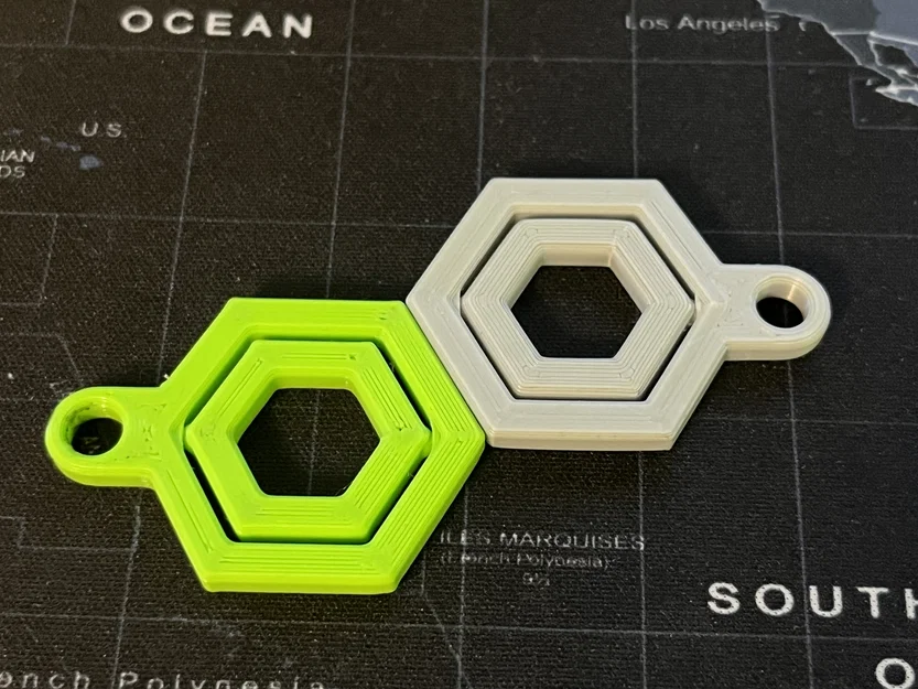 HEXY Keychain/Fidget - Móc khóa kiêm đồ chơi giải trí in 3D - Image 2
