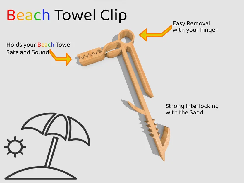 Kẹp Khăn Tắm Biển (Beach Towel Clip) - Image 1