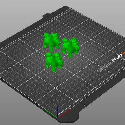 Móc khóa kỳ lân Lowpoly dễ thương - File in 3D độc đáo