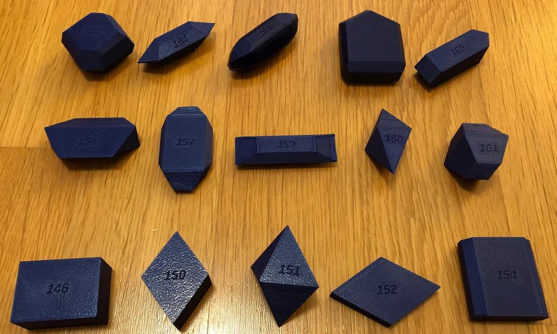Dana Crystal Models - orthorhombic (Mô hình tinh thể) 1