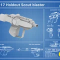 EC-17 HOLDOUT SCOUT BLASTER - Model in 3D (STL) Star Wars - Thumbnail 1
