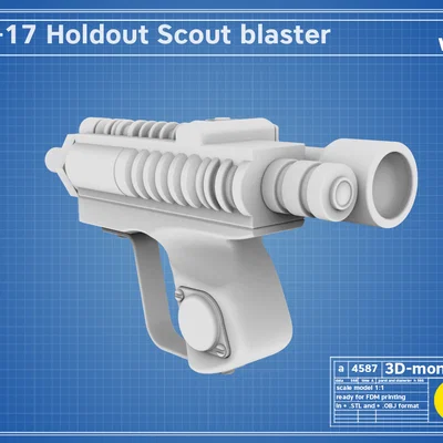 EC-17 HOLDOUT SCOUT BLASTER - Model in 3D (STL) Star Wars