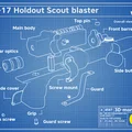EC-17 HOLDOUT SCOUT BLASTER - Model in 3D (STL) Star Wars - Thumbnail 10