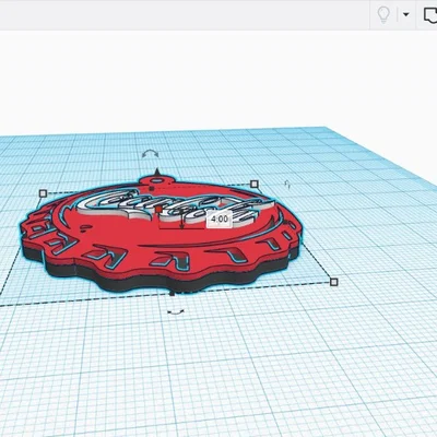 Móc khóa nắp chai Coca Cola thiết kế 3D độc đáo