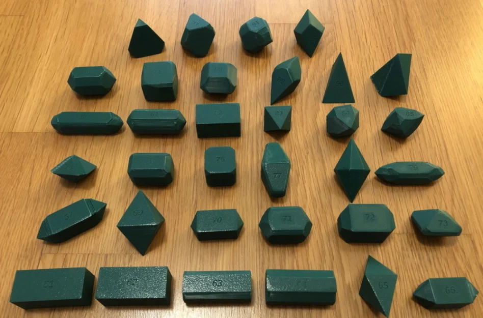 Dana Crystal Models - tetragonal (mô hình tinh thể hệ tứ phương) - Image 1