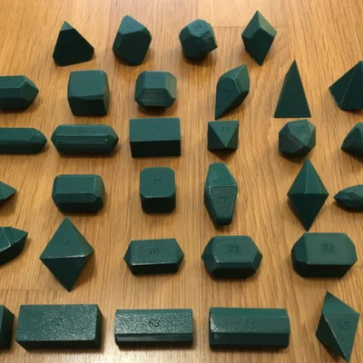 Dana Crystal Models - tetragonal (mô hình tinh thể hệ tứ phương)
