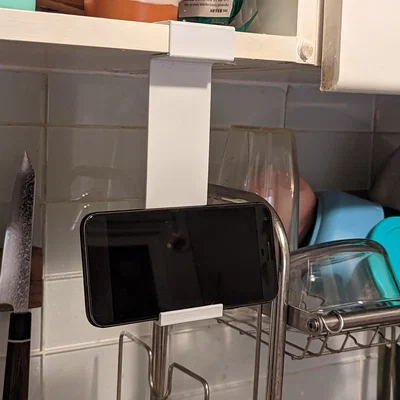 Giá đỡ điện thoại dưới tủ bếp (Kitchen Cabinet Phone Mount)