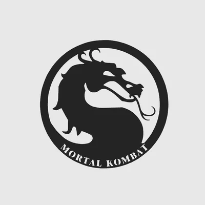 Mô hình trang trí tường Mortal Kombat Logo cực đẹp