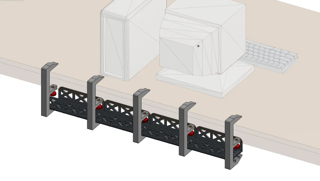 Khay đi dây máy tính (Modular) – COMPUTER CABLE TRAY - Image 3