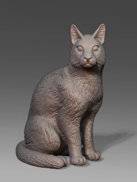 Mèo Ngồi (Sitting Cat) - Image 1