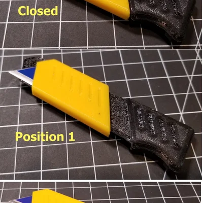 #0020 Dao rọc giấy/box cutter Click-Close (bản tay trái/tay phải)