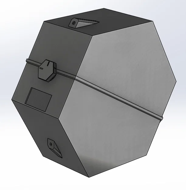 #0022 [Remix] Giá treo spool & drybox Enclosure V2 - cổng thoát filament khác - Image 1