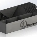 #0028 [Remix] Khay/Inlay sắp xếp Monopoly - Avengers "Shield HQ" - Thumbnail 1