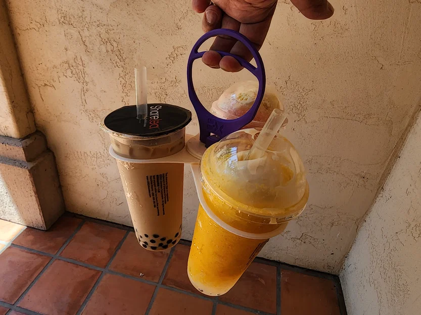 #0067 Giá đỡ ly gấp gọn (Collapsible Compact Cup Caddy) [đựng 2/3/4 ly] - Image 4