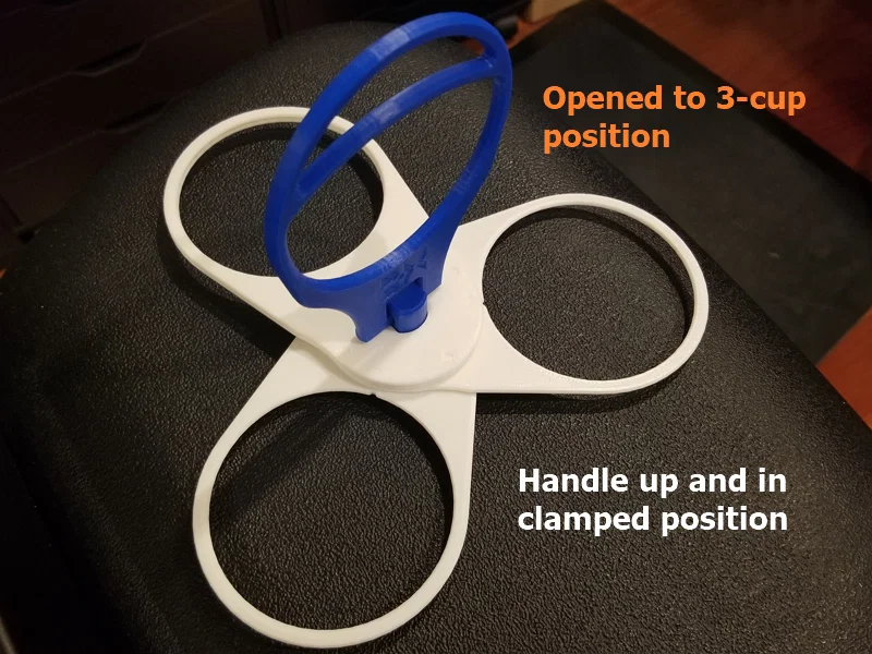 #0067 Giá đỡ ly gấp gọn (Collapsible Compact Cup Caddy) [đựng 2/3/4 ly] - Image 6