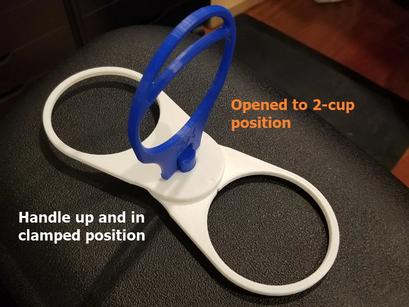 #0067 Giá đỡ ly gấp gọn (Collapsible Compact Cup Caddy) [đựng 2/3/4 ly] - Image 7