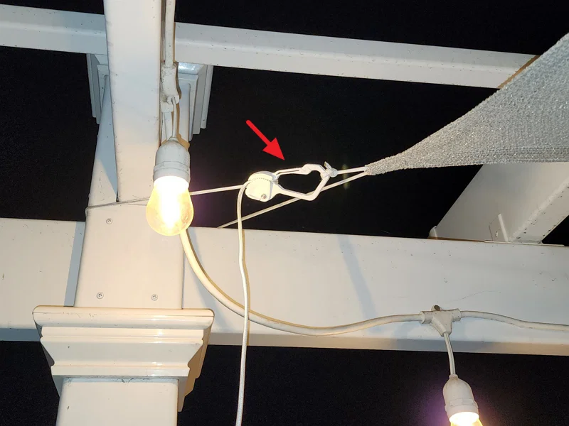 #0089 Móc D Rugged kèm cam khóa siết dây [paracord 4mm] - Image 4