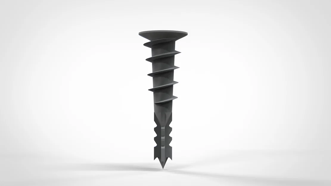 Tắc kê vặn ren Durlock Fischer cho tấm thạch cao (Mô hình 3D) - Image 1