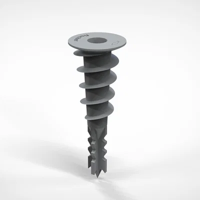 Tắc kê vặn ren Durlock Fischer cho tấm thạch cao (Mô hình 3D)