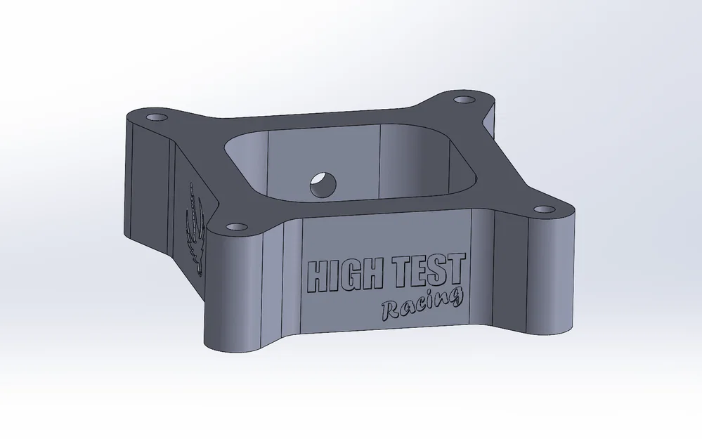 4150 Holley Carb Spacer (Open Plenum) in 3D - Image 1