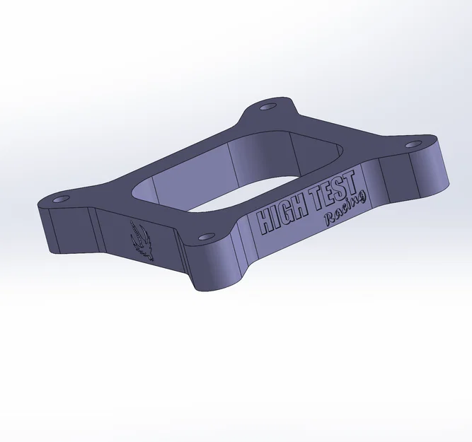4150 Holley Carb Spacer (Open Plenum) in 3D - Image 3