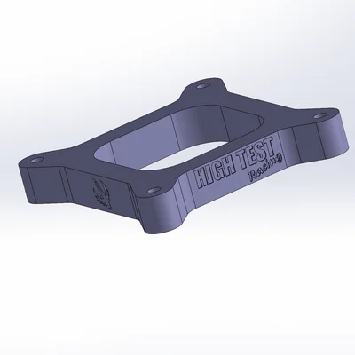 4150 Holley Carb Spacer (Open Plenum) in 3D