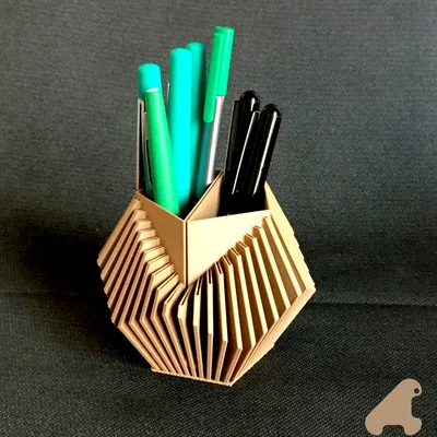 POT A CRAYONS DODECAEDRE – Ống cắm bút chì dodecahedron (vase mode)
