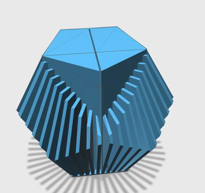 POT A CRAYONS DODECAEDRE – Ống cắm bút chì dodecahedron (vase mode) - Image 2