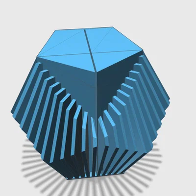 POT A CRAYONS DODECAEDRE – Ống cắm bút chì dodecahedron (vase mode)