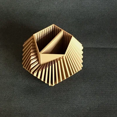 POT A CRAYONS DODECAEDRE – Ống cắm bút chì dodecahedron (vase mode)