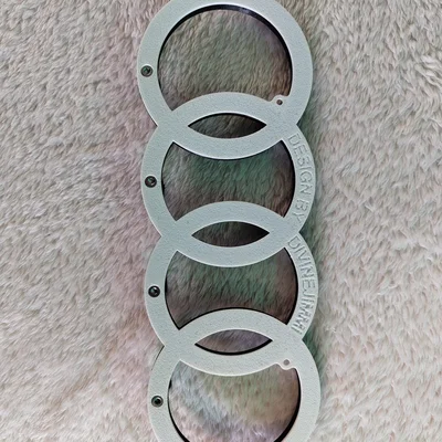 Móc treo chìa khóa logo Audi gắn tường