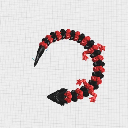 Mô hình Rồng Pha Lê đuôi ngắn (Crystal Dragon) Articulated - Image 1