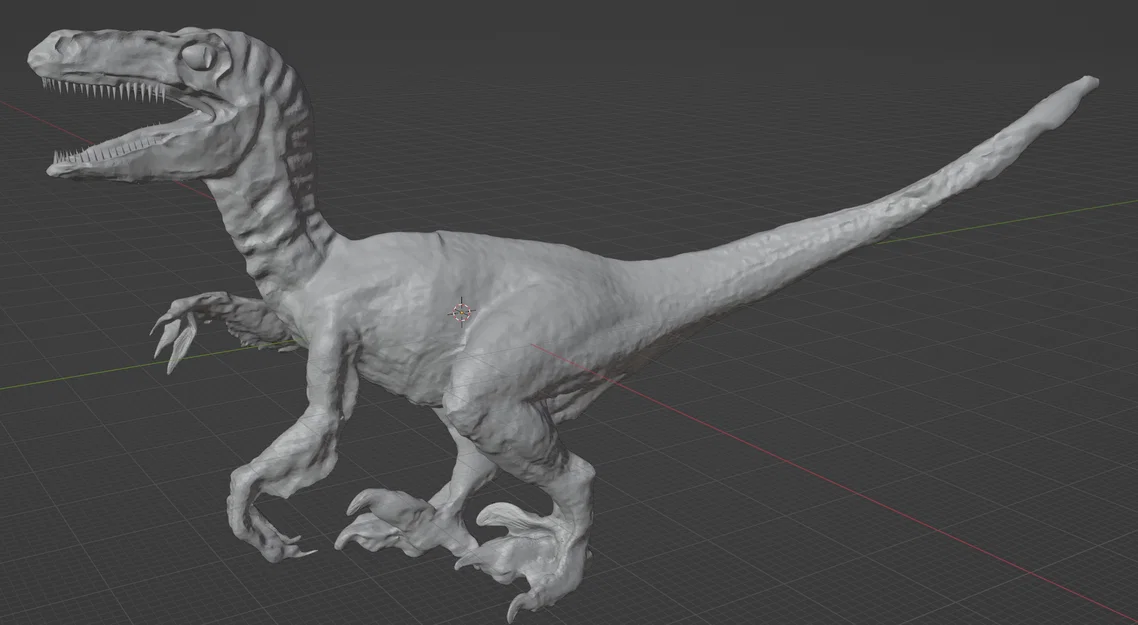 Mô hình khủng long Velociraptor sắc sảo cho máy in 3D - Image 1