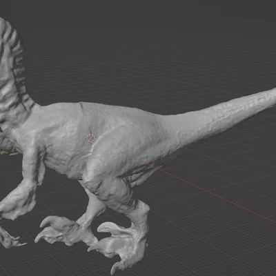 Mô hình khủng long Velociraptor sắc sảo cho máy in 3D