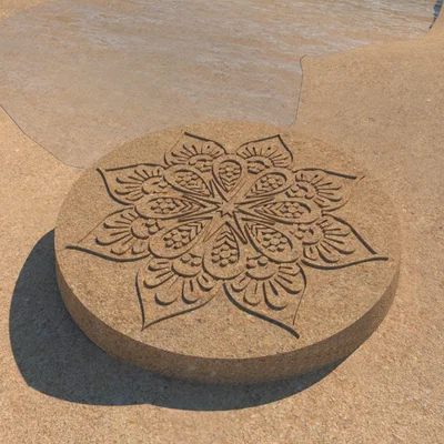 Khuôn cát Mandala (Mandala sand mould)