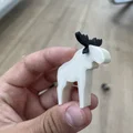 Mô hình chú nai sừng tấm (Simple moose) tối giản cho in 3D - Thumbnail 1