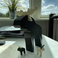 Mô hình chú nai sừng tấm (Simple moose) tối giản cho in 3D - Thumbnail 2