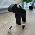 Mô hình chú nai sừng tấm (Simple moose) tối giản cho in 3D - Thumbnail 3