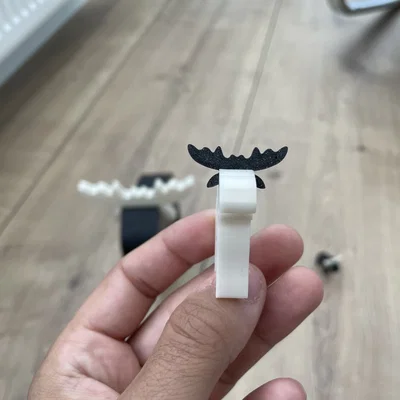 Mô hình chú nai sừng tấm (Simple moose) tối giản cho in 3D