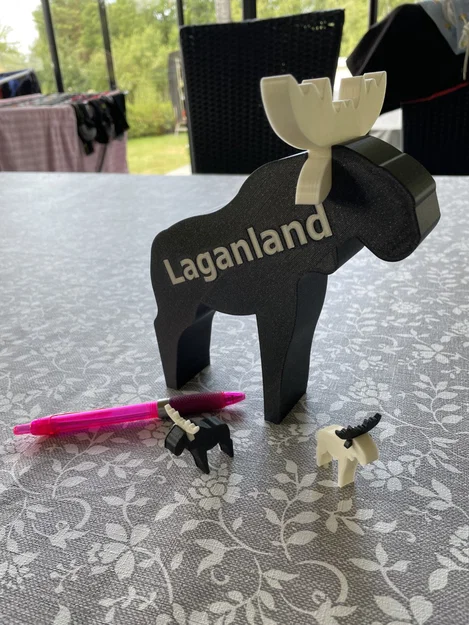 Mô hình chú nai sừng tấm (Simple moose) tối giản cho in 3D - Image 6