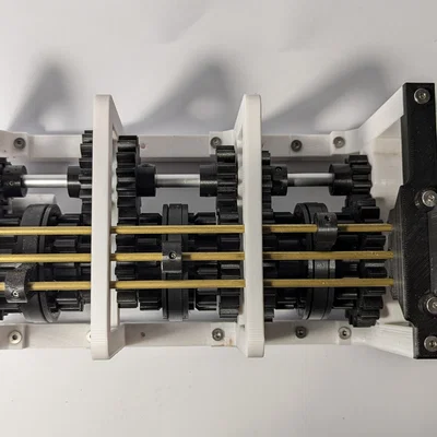Hộp số sàn 6 cấp (Manual transmission - 6 speed) in 3D