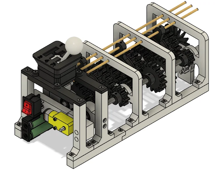 Hộp số sàn 6 cấp (Manual transmission - 6 speed) in 3D - Image 3