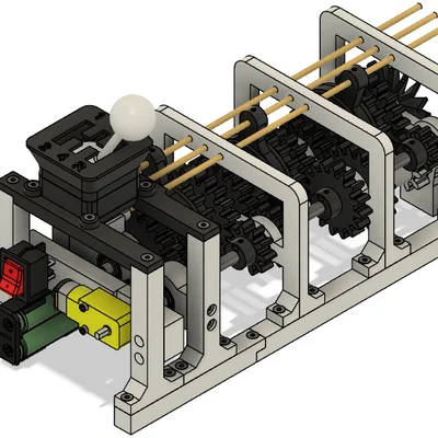 Hộp số sàn 6 cấp (Manual transmission - 6 speed) in 3D