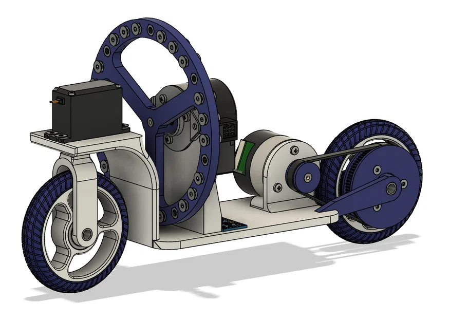 Xe đạp tự cân bằng in 3D (Self-balancing bike) dùng reaction wheel & IMU - Image 3